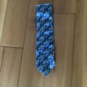 George blue abstract tie